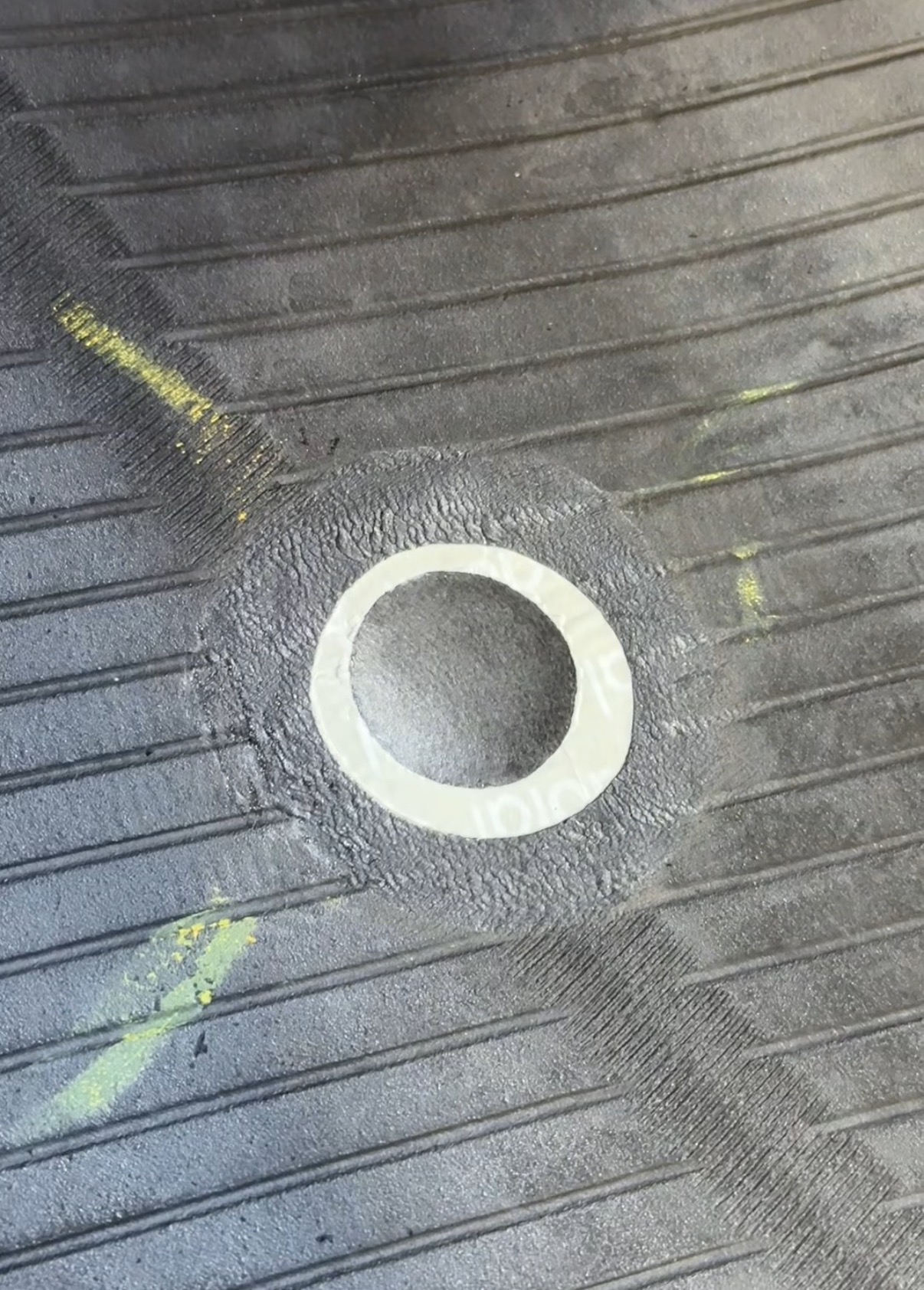 Internal patch tire repair
