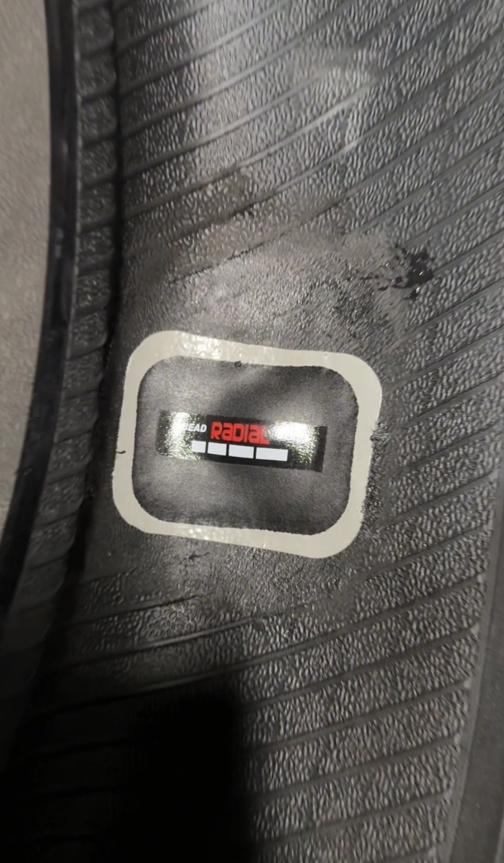 Second internal patch tire repair