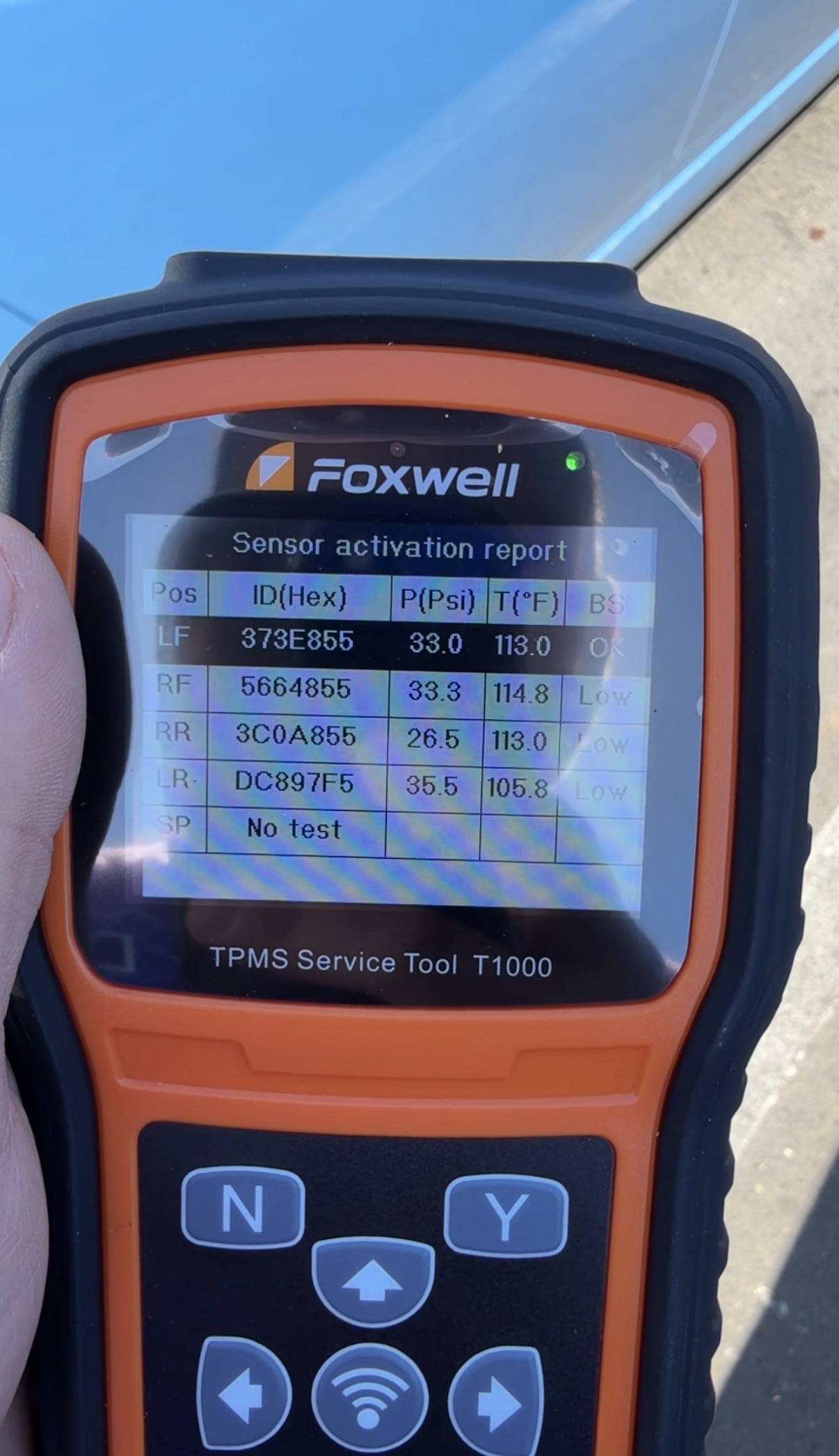 TPMS sensor programming